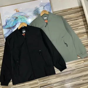 Designer Nike Outerwear Green Ribbed Fabric Spring Autumn