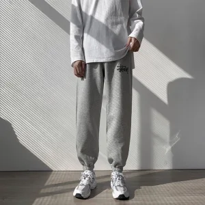 AAA Designer Stussy Casual Pants Red Cotton Pure
