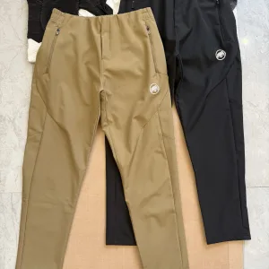 High Quality Super Clone Mammut Trousers Red Fleece Running Autumn Winter And Zippered Pocket