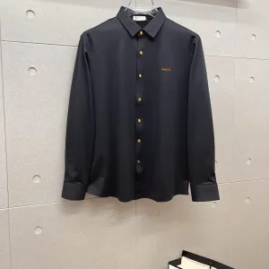 Designer Gucci Long-Sleeved Shirt Red