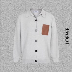 High Quality Luxury Loewe Cowhide Outerwear