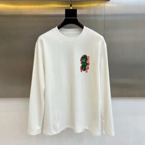 Luxury High Quality Dior Cotton Long-Sleeved T-Shirt For Fall
