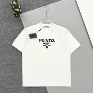 Aaa High Quality Prada Cotton Short-Sleeved T-Shirt For Autumn