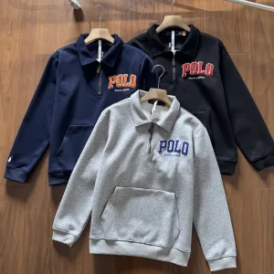 High Quality AAA Ralph Lauren Jacket Red Cotton Pure Autumn Embroidery