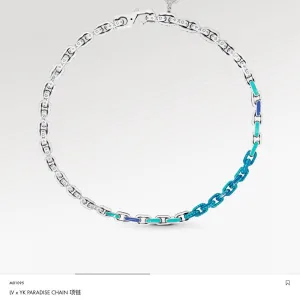 Reps Designer Louis Vuitton Necklace Blue Lace Patch