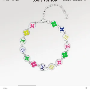 Reps Louis Vuitton Bracelet Red Youthful Energy Summer