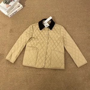 AAA Burberry Cotton-Padded Coat Golden Cotton Velvet Exquisite Workmanship