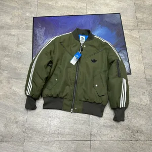 Reps AAA Adidas Outerwear Red Cotton Silk Polyester Nylon Spring Autumn Zippered Pocket