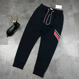High Quality AAA Moncler Sweatpants Red Eva Cotton Sophistication Autumn