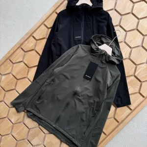 Designer Reps Lululemon Jacket Red Polyester Fiber Jacquard Soft And Smooth Running Light Business Zippered Pocket