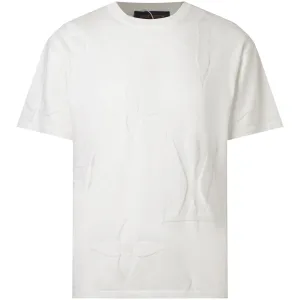 Reps Luxury Louis Vuitton Short Sleeves White Wool Jacquard Ribbed Fabric