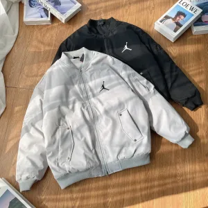 High Quality Designer Jordan Outerwear Black Winter Slim Fit