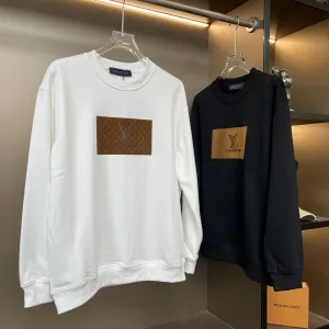Luxury High Quality Louis Vuitton Sweatshirt Ash Silk