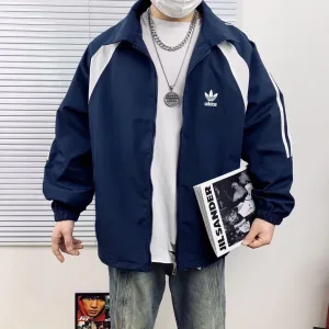 AAA Super Clone Adidas Jacket Red Exquisite Workmanship Street Style