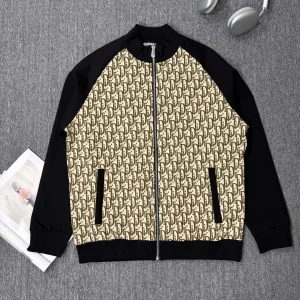 Super Clone High Quality Dior Long-Sleeved Shirt Red Cotton Winter Color Blocking