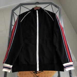 Luxury AAA Gucci Jacket Black Cotton Pure Embroidery