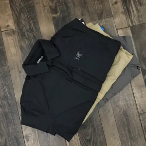 High Quality Archaeopteryx Outerwear Black Cotton Polyester Fiber Sophistication Embroidery