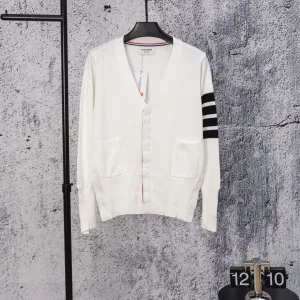 AAA Thom Browne Outerwear Brown Wool Modal