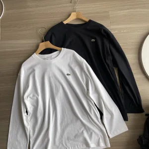 AAA Reps Lacoste Long-Sleeved Shirts Red Cotton Autumn