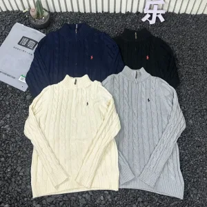 Designer Ralph Lauren Sweater Red Simple And Versatile Easy To Match Winter