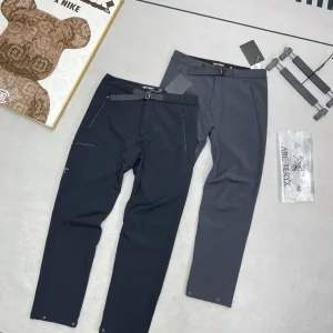 Super Clone Archaeopteryx Long Pants Black Fleece Outdoor Functionality Professional Autumn Winter Overlock Stitching Adjustable Waistband