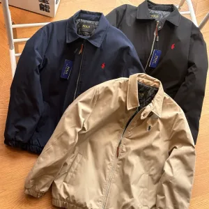 Designer Ralph Lauren Outerwear Ash Cotton Nylon Fabric