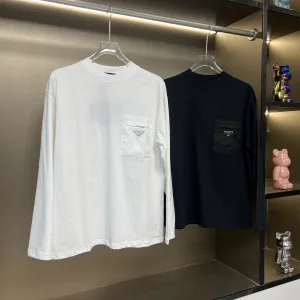 Luxury AAA Prada Long Sleeves Ash Silk