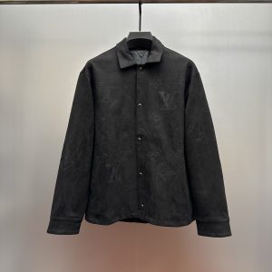 Designer Louis Vuitton Suede Long-Sleeved Shirts