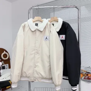 AAA Designer Jordan Outerwear Black Cotton Xinjiang Polyester Fiber Fleece