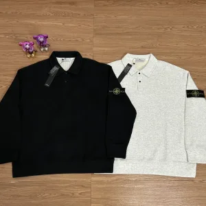 Super Clone Designer Stone Island Shirts Ash Cotton Pure Fleece Exquisite Workmanship Street Style Patch