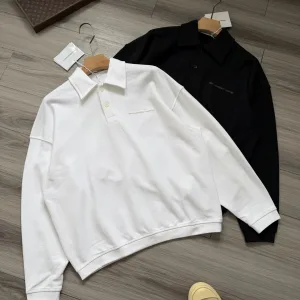 High Quality Alexander Wang Hoodie Black Cotton Pure Down Foam Printing