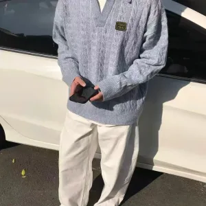AAA Reps Miu Sweater Red Sophistication Patch