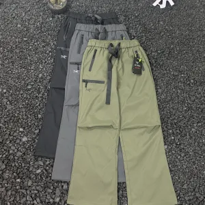 Super Clone Archaeopteryx Trousers Red Adjustable Drawstring Daily Commute Light Outdoor Winter Zippered Pocket