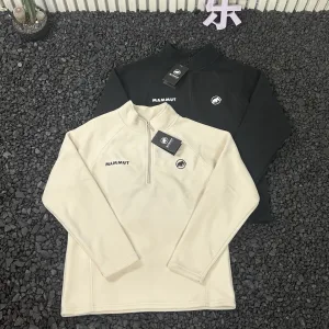 High Quality Mammut Jacket Black Fleece Quick-Drying Daily Commute Light Outdoor Autumn Winter Early