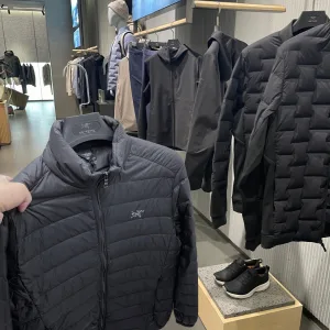 Reps Archaeopteryx Down Jacket Red Duck Exquisite Workmanship Autumn Winter Slim Fit Zippered Pocket