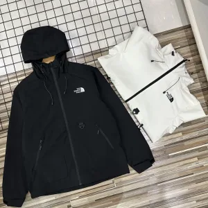 Luxury The North Face Outerwear Red Daily Commute Spring Summer Autumn Embroidery Windproof Cuffs