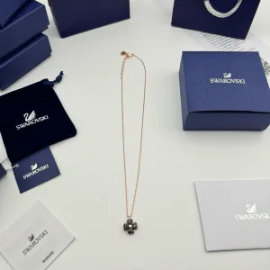 Reps Swarovski Necklace Red Lace