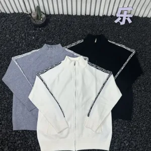 AAA Dior Sweater Black Jacquard Easy To Match Autumn Winter