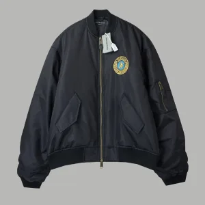 Luxury Balenciaga Jacket Yellow Nylon Fabric Embroidery