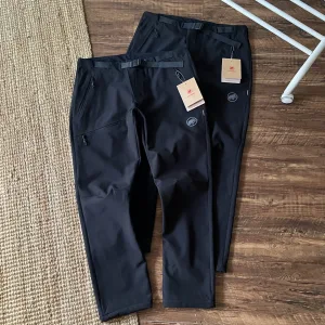 AAA Mammut Adjustable Belt Black Fleece Waterproof Membrane Tear-Resistant Fabric Forest Waistband