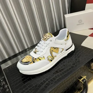 Luxury High Quality Versace Leather Sneakers