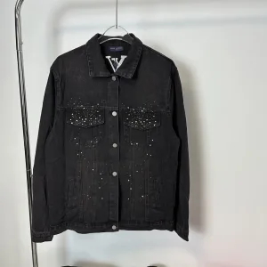 Reps Luxury Louis Vuitton Outerwear Blue Eva Denim Embroidery Side Pockets