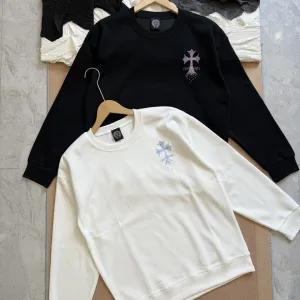 High Quality Chrome Hearts Hoodie Ash Cotton Soft And Gentle Spring Autumn Winter Crisp Silhouette