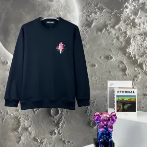 High Quality Luxury Chrome Hearts Sweatshirt Red Cotton Pure Retro Rock Autumn
