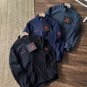 Designer AAA Mammut Jacket Red Fleece Autumn Early Zippered Pocket