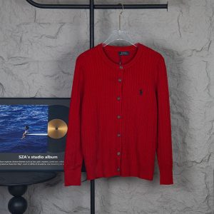 High Quality 1:1 Ralph Lauren Cotton Long-Sleeved Cardigan