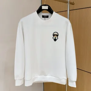 Designer High Quality Fendi Hoodie Black Cotton Pure Space Autumn Winter