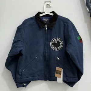 High Quality Stussy Outerwear Blue Cotton Denim Autumn Winter