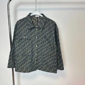 AAA Super Clone Dior Jacket Red Jacquard Denim