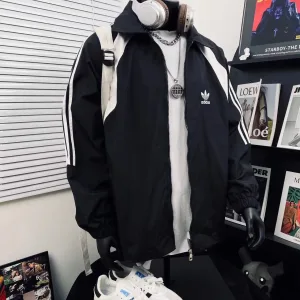 Luxury Reps Adidas Jacket Red Exquisite Workmanship Street Style